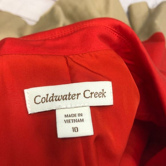 Coldwater Creek Women 3/4 Sleeve Button Snap Shirt Jacket Size 10 Casual M093 14 - Picture 5 of 14